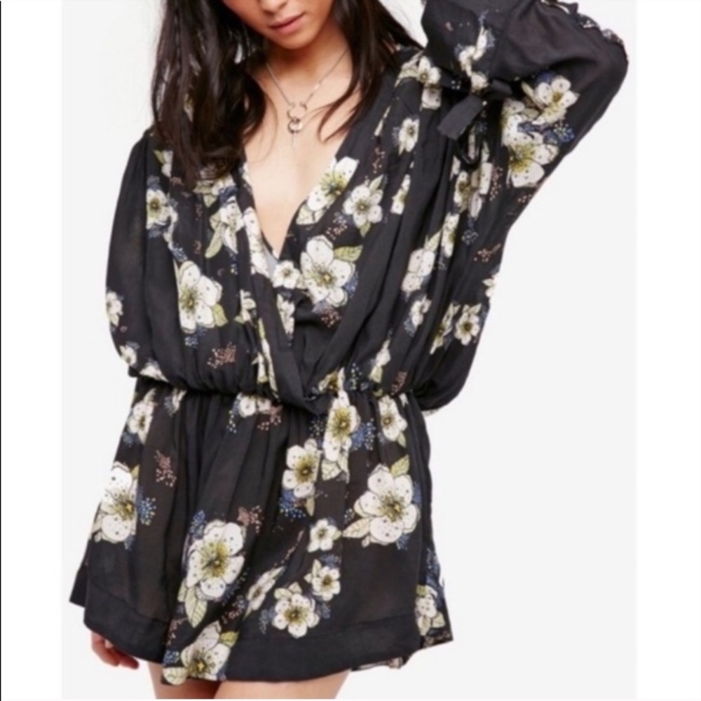 Free People Boho Tuscan Dream Wrap Top